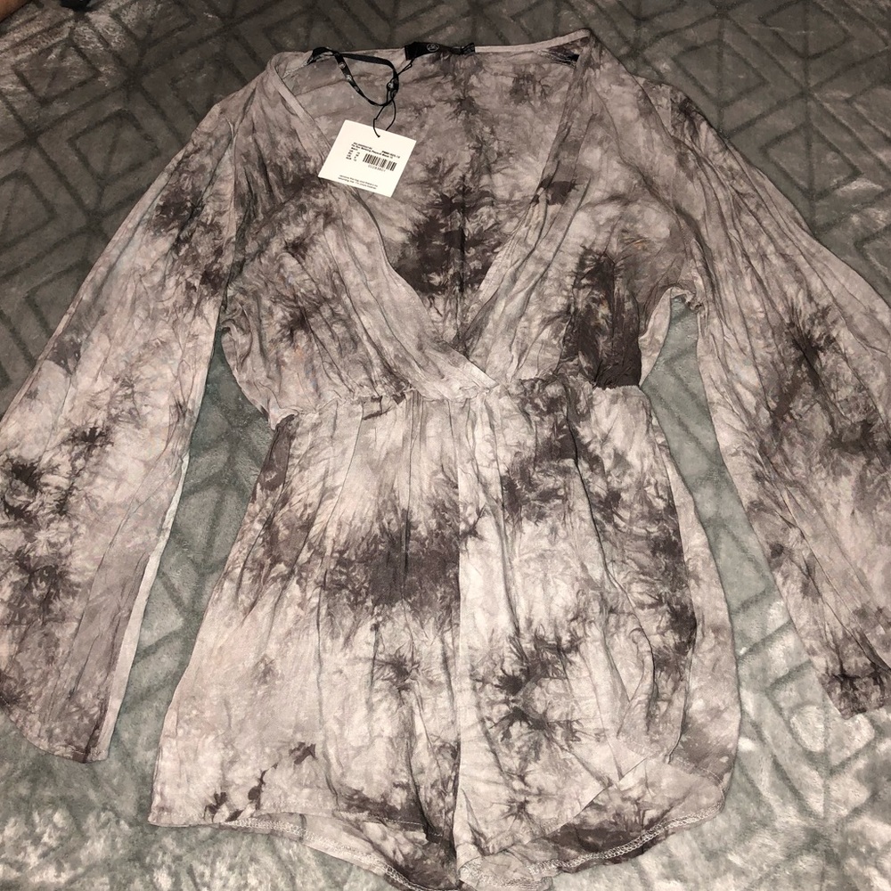 MISSGUIDED | Women’s Tie Dye Romper - Picture 2 of 5